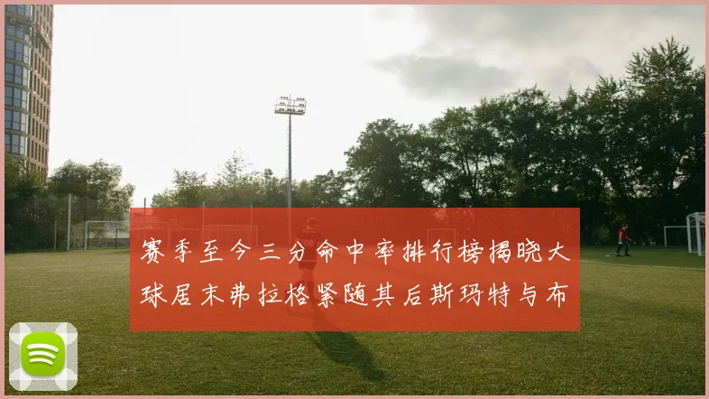 赛季至今三分命中率排行榜揭晓大球居末弗拉格紧随其后斯玛特与布克入前十